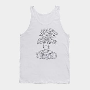 Flower Bouquet Girl Tank Top